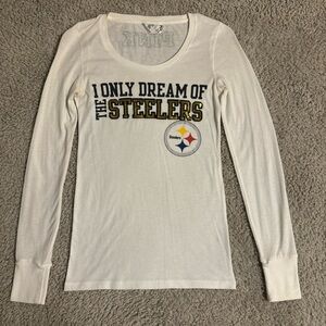 PINK Steelers Longsleeve Tee🖤💛